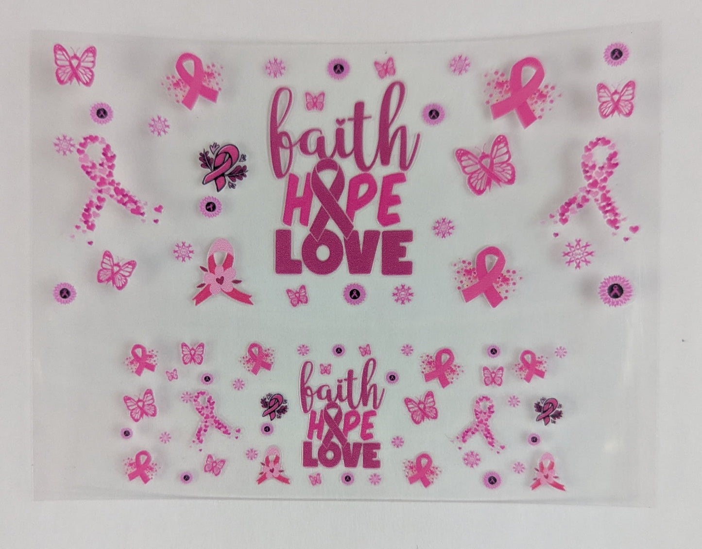 Mini Tumbler Keychain UV/DTF Wraps - Awareness - Breast Cancer - Multiple Designs Available