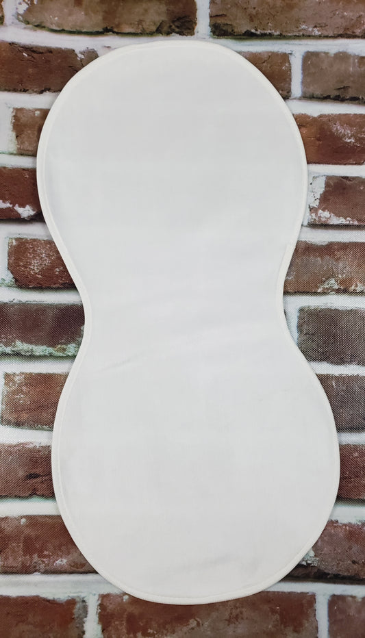 Sublimation Blank - Subli-Plush Baby Peanut Burp Cloth - 10" x 20"
