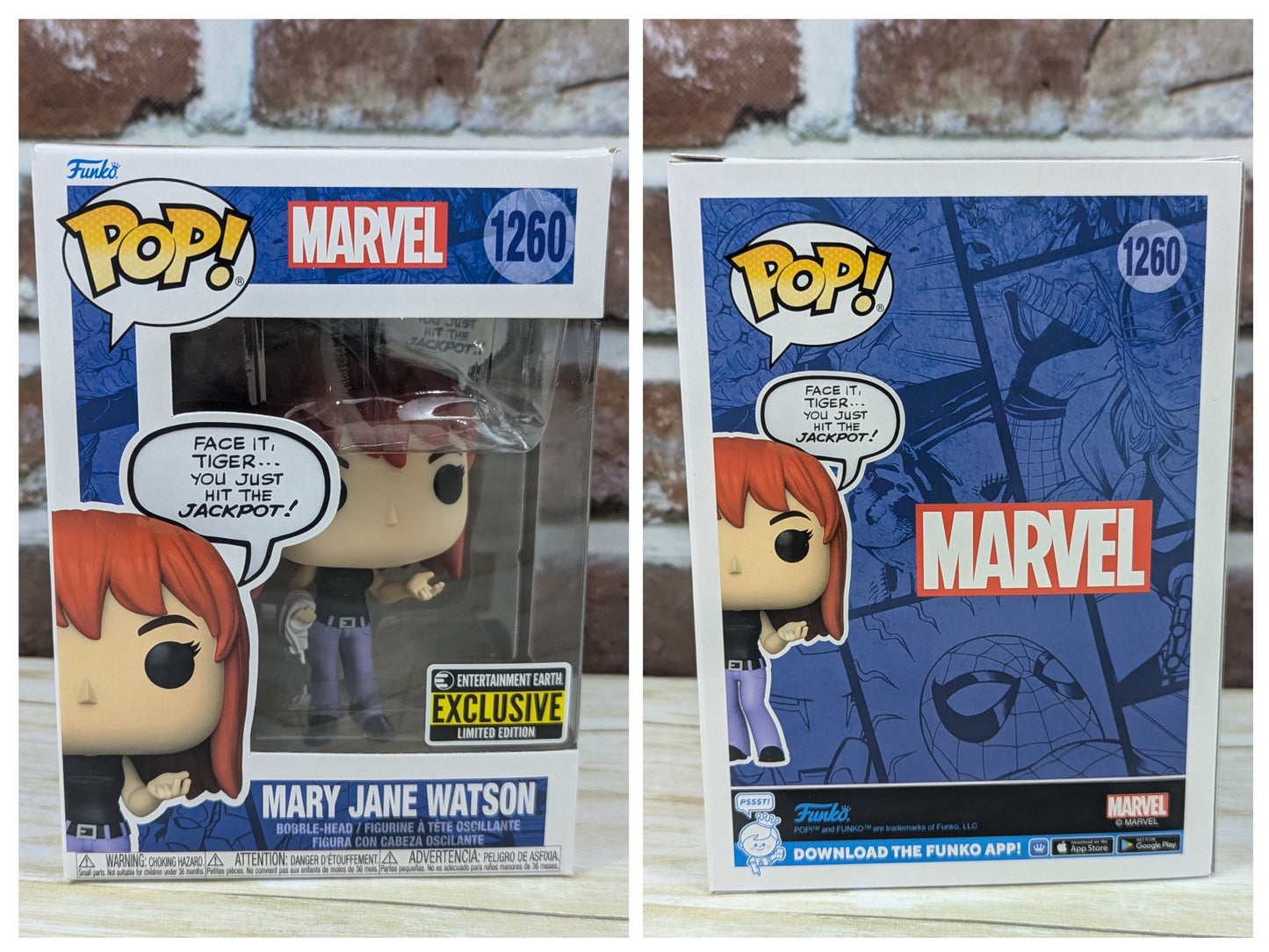 Funko Pop! Marvel Mary Jane Watson #1260 - Entertainment Earth Exclusive