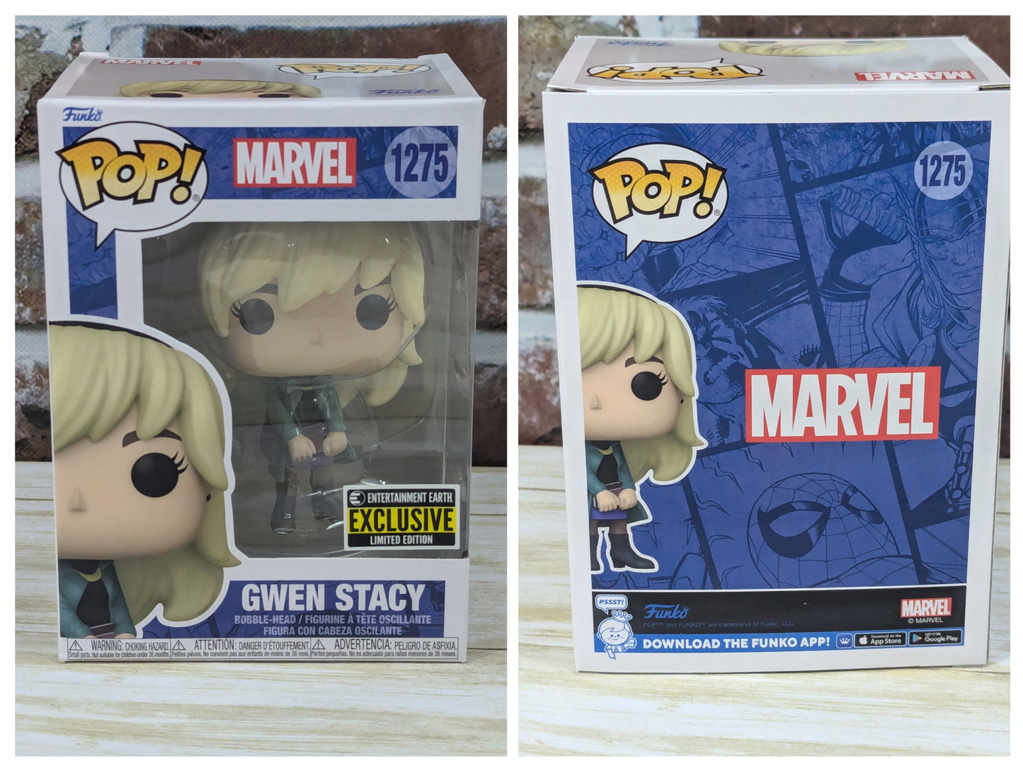 Funko Pop! Marvel Gwen Stacy #1275 - Entertainment Earth Exclusive