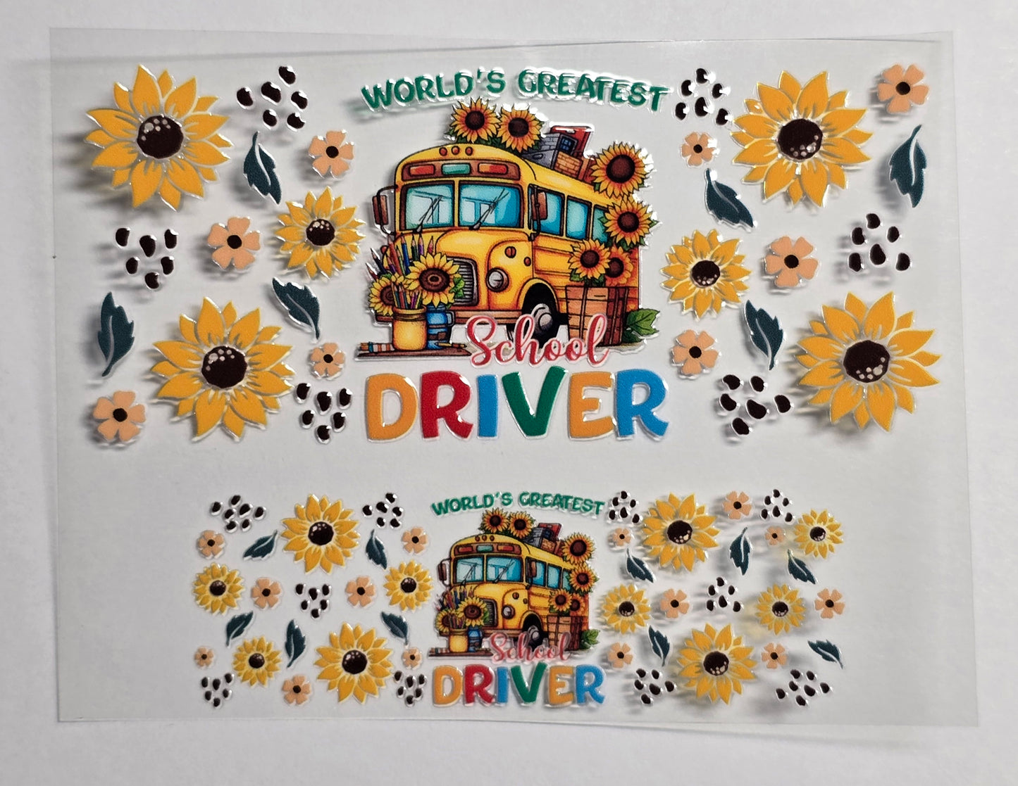 Mini Tumbler Keychain UV/DTF Wraps - Bus/Bus Driver - Multiple Designs Available