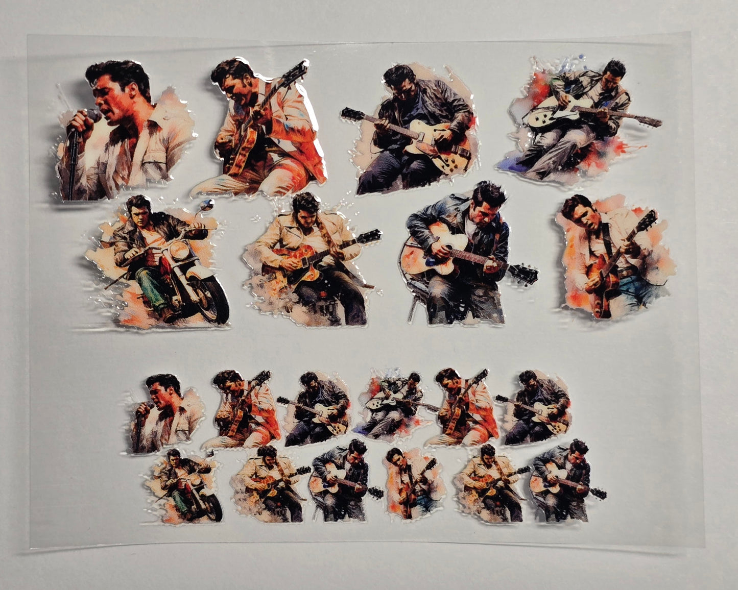 Mini Tumbler Keychain UV/DTF Wraps - Elvis - Multiple Designs Available