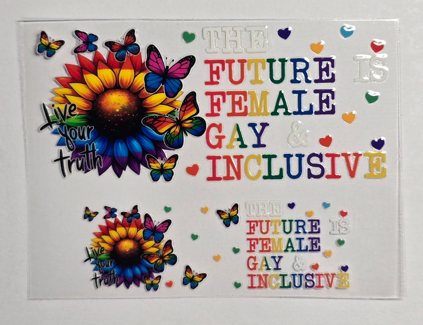 Mini Tumbler Keychain UV/DTF Wraps - Awareness - LGBTQ+ - Multiple Designs Available