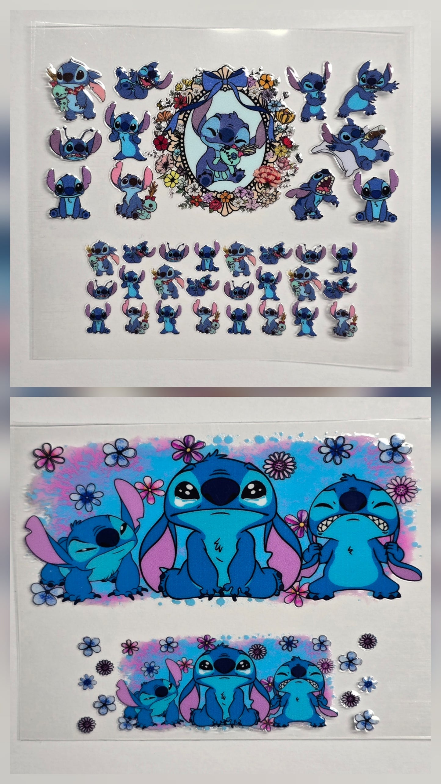 Mini Tumbler Keychain UV/DTF Wraps - Blue Alien 3 - Multiple Designs Available