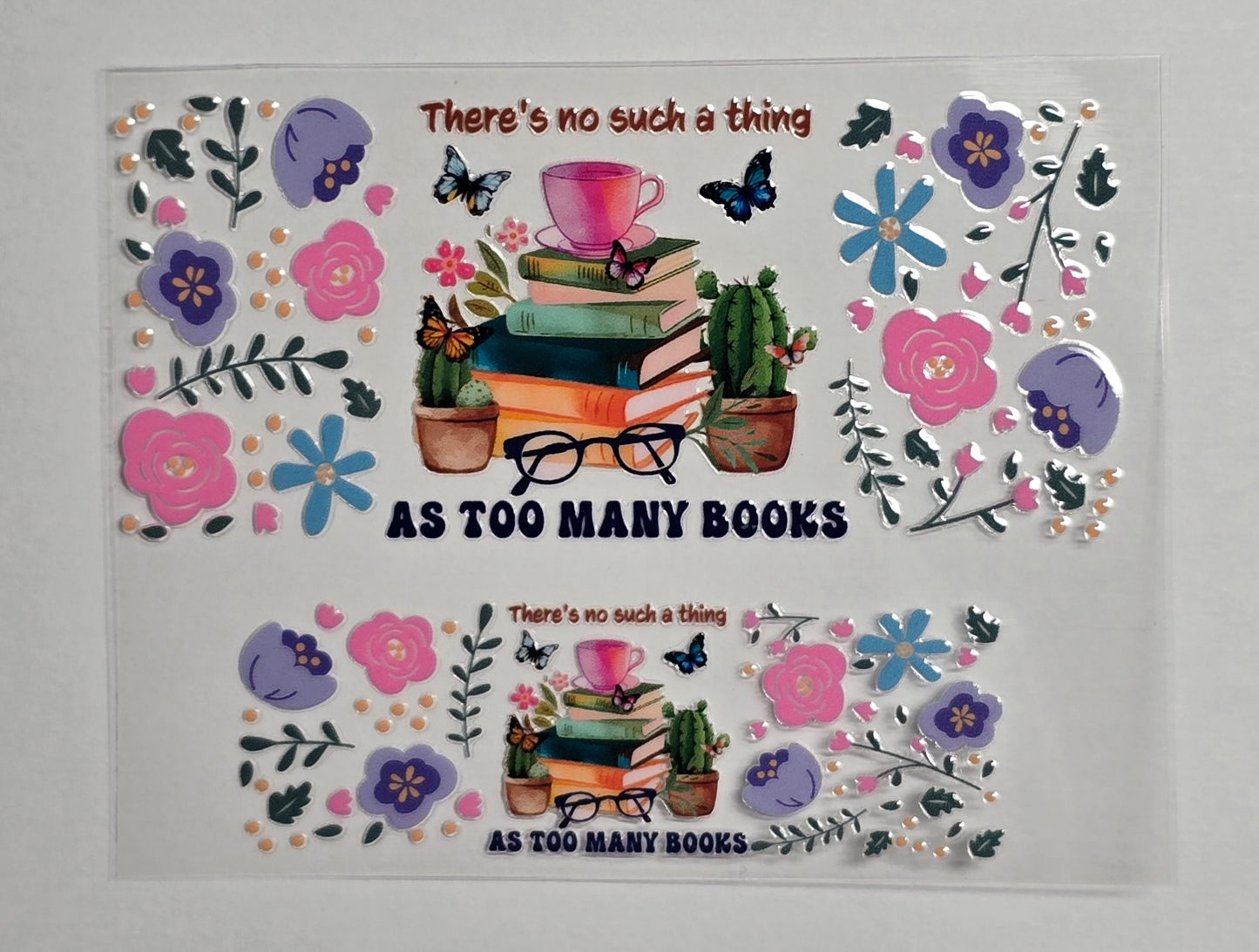 Mini Tumbler Keychain UV/DTF Wraps - Books - Multiple Designs Available