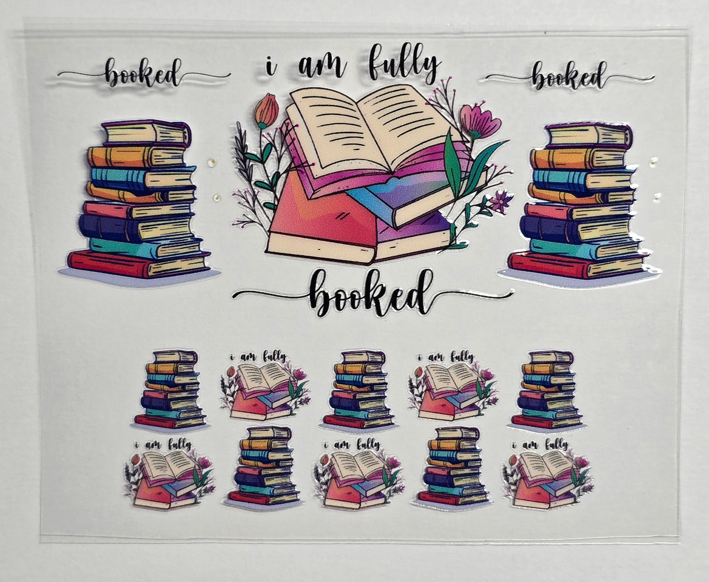 Mini Tumbler Keychain UV/DTF Wraps - Books - Multiple Designs Available
