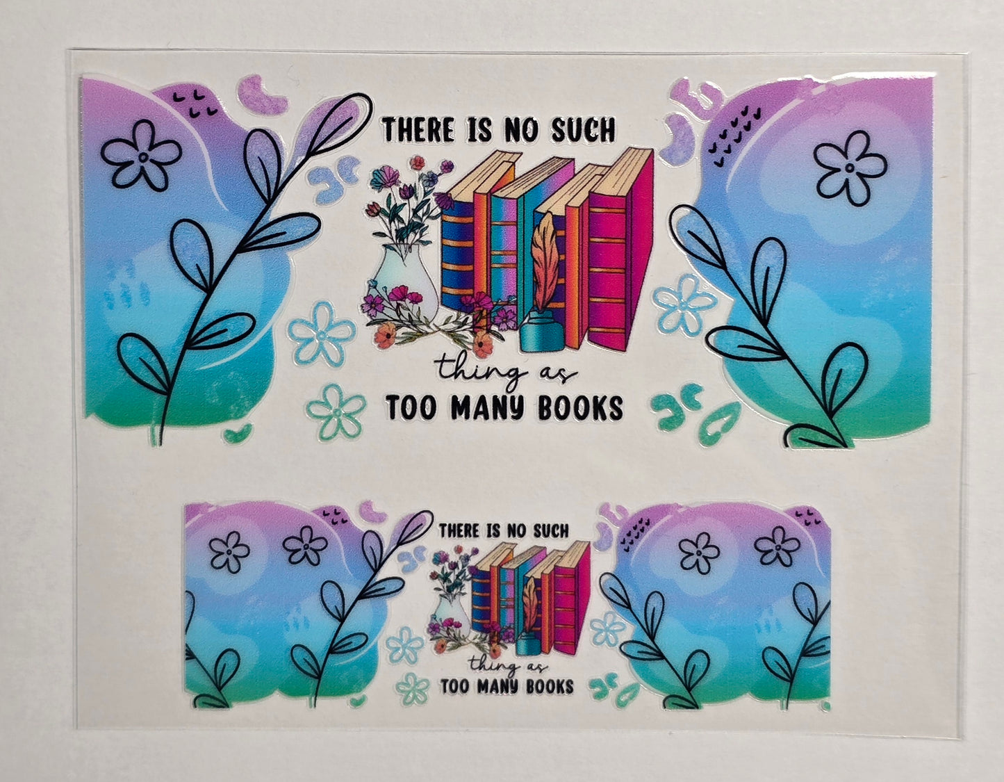 Mini Tumbler Keychain UV/DTF Wraps - Books - Multiple Designs Available