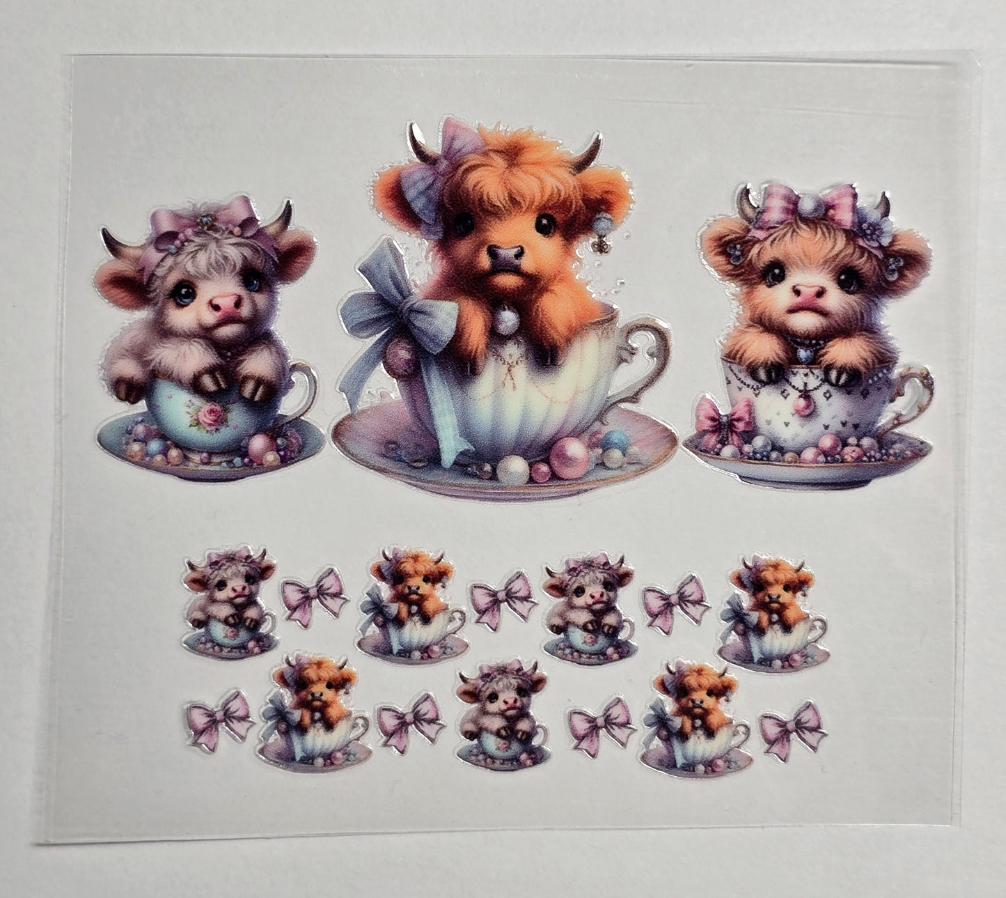Mini Tumbler Keychain UV/DTF Wraps - Cows - Calves - Multiple Designs Available