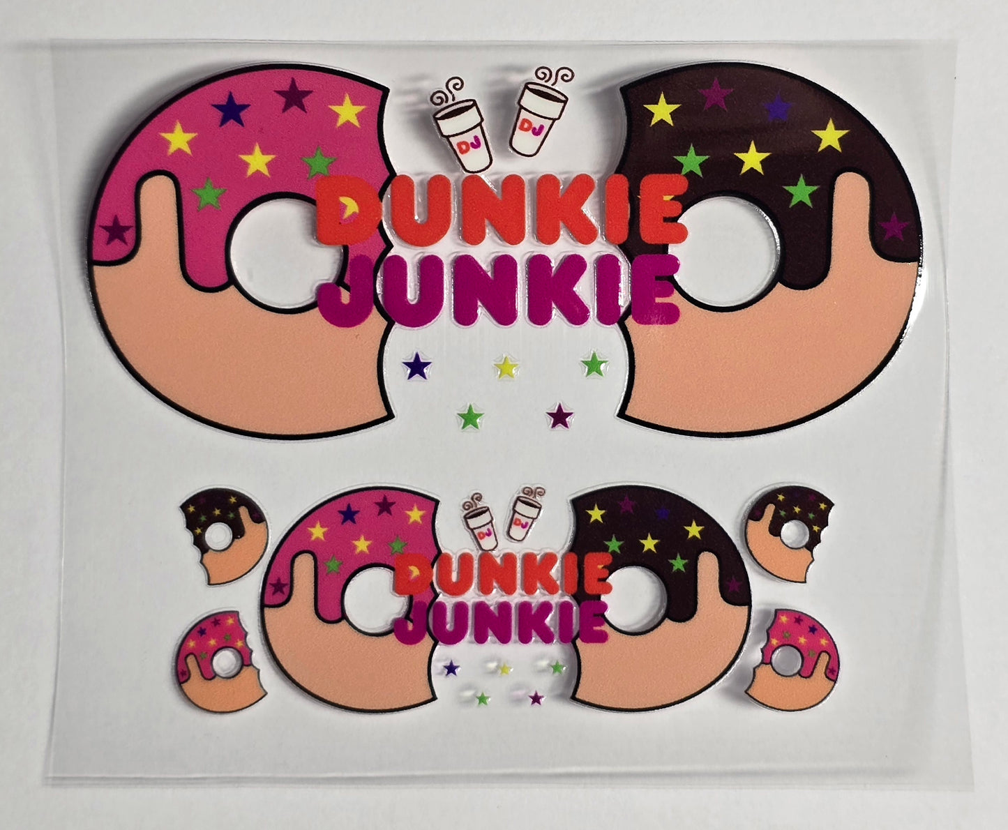 Mini Tumbler Keychain UV/DTF Wraps - Dunkie Junkie - Multiple Designs Available
