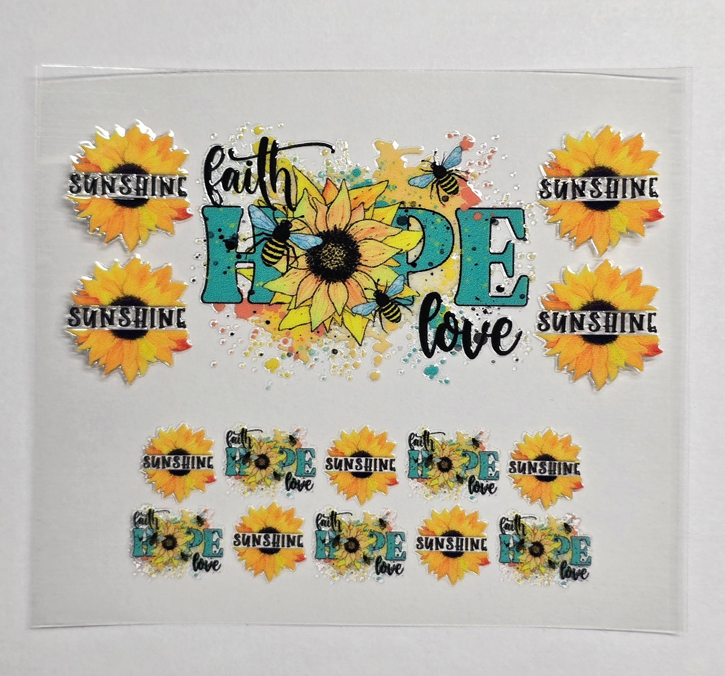 Mini Tumbler Keychain UV/DTF Wraps - Faith 1 - Multiple Designs Available