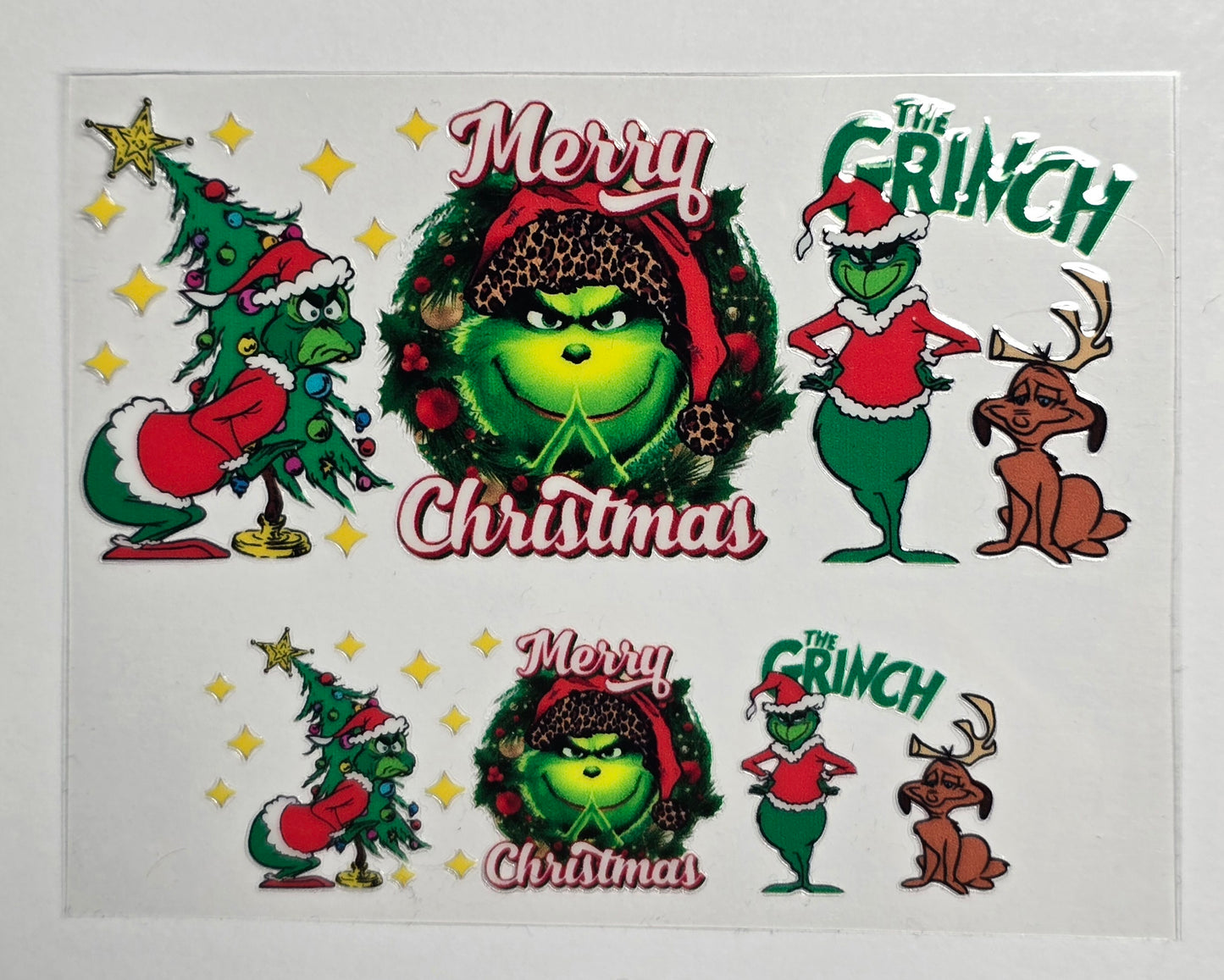Mini Tumbler Keychain UV/DTF Wraps - Green Guy / Mean One 2 - Multiple Designs Available