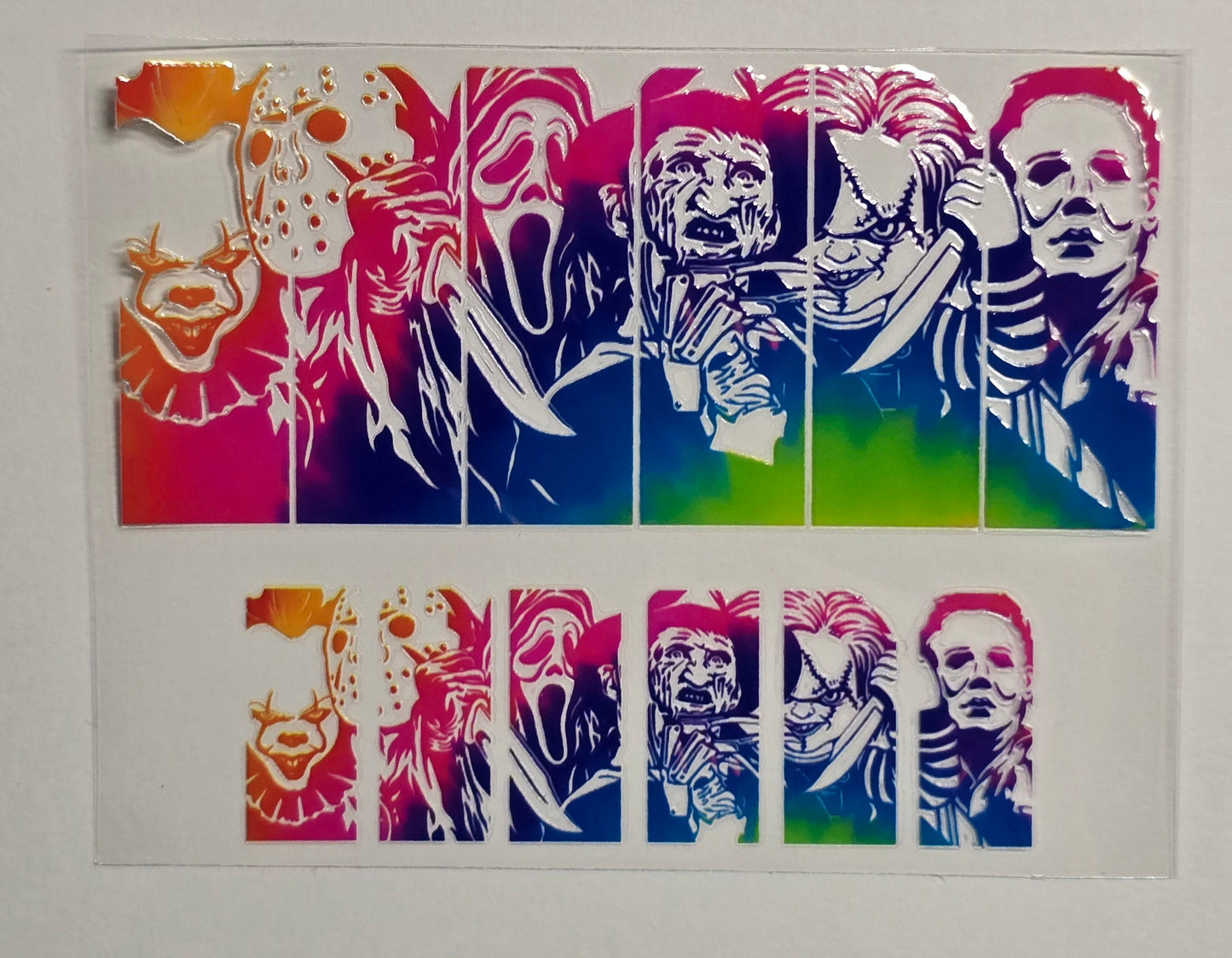 Mini Tumbler Keychain UV/DTF Wraps - Horror - Multiple Designs Available