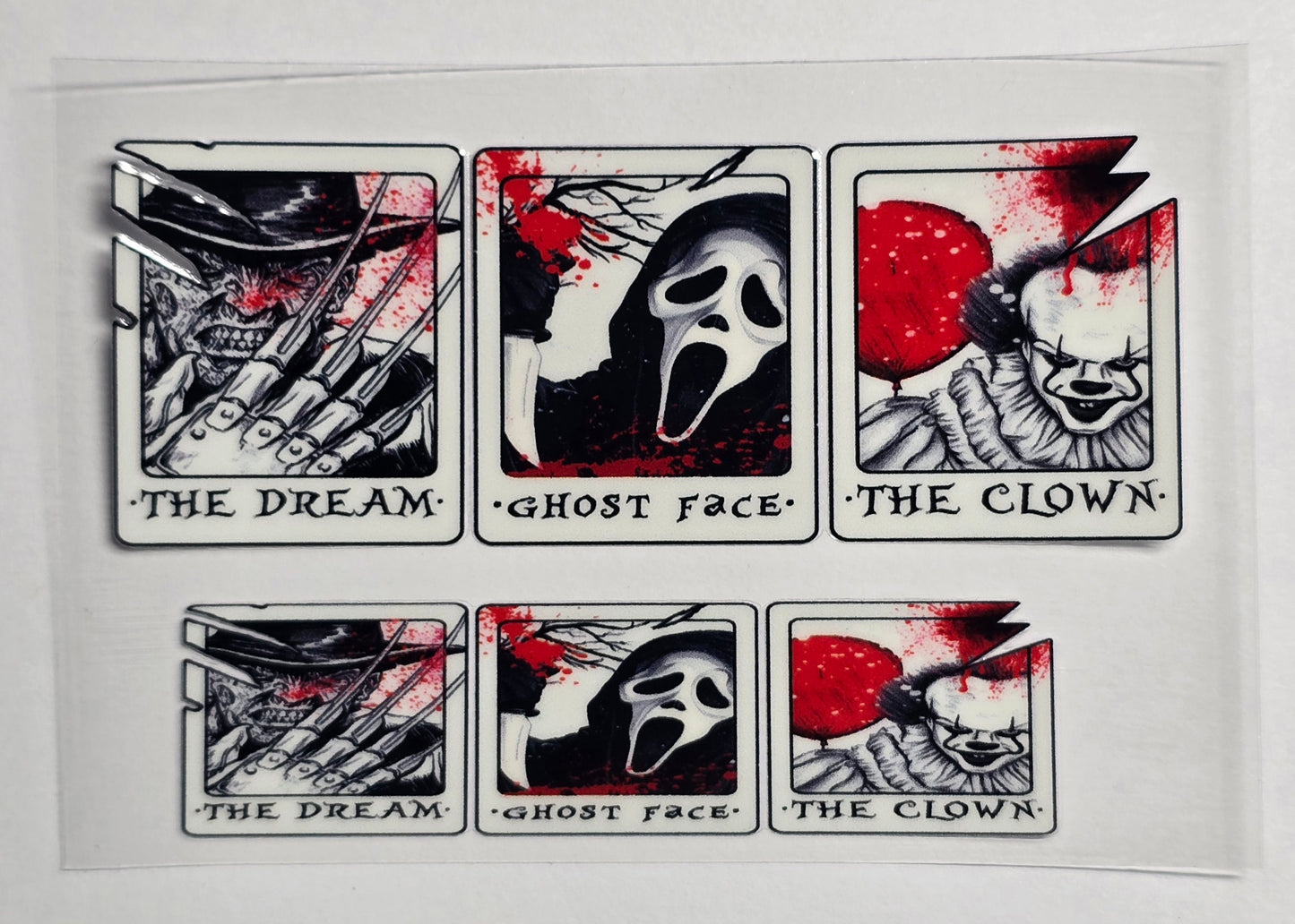 Mini Tumbler Keychain UV/DTF Wraps - Horror - Multiple Designs Available