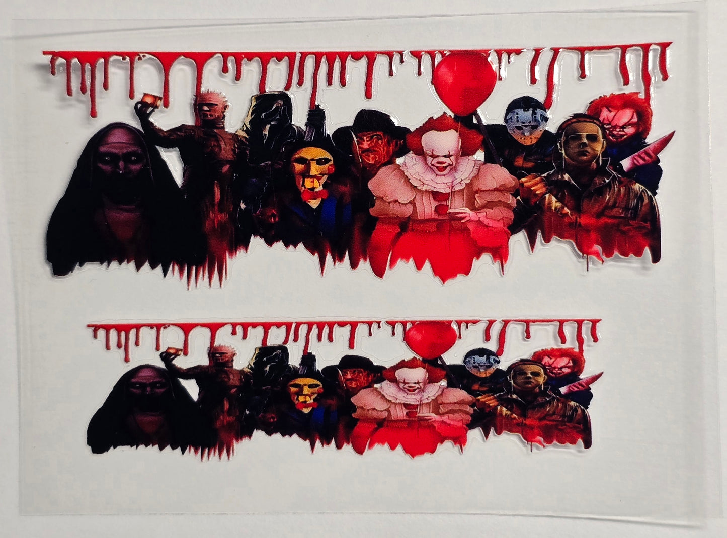 Mini Tumbler Keychain UV/DTF Wraps - Horror - Multiple Designs Available