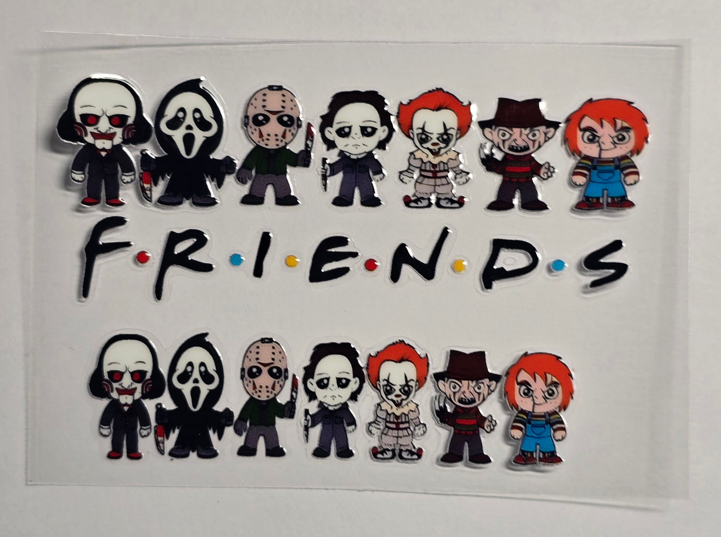Mini Tumbler Keychain UV/DTF Wraps - Horror - Multiple Designs Available