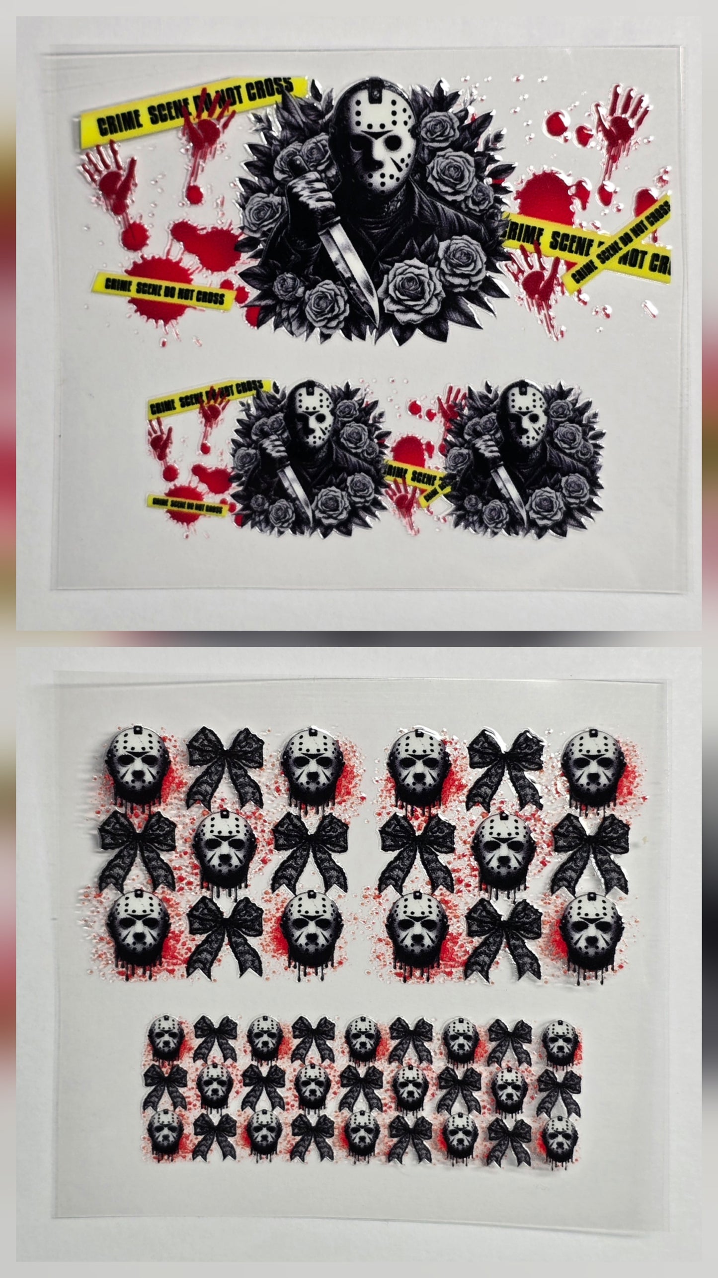 Mini Tumbler Keychain UV/DTF Wraps - Horror - Jason - Multiple Designs Available
