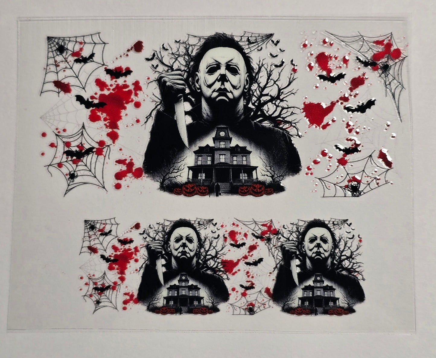 Mini Tumbler Keychain UV/DTF Wraps - Horror - Michael Myers - Multiple Designs Available