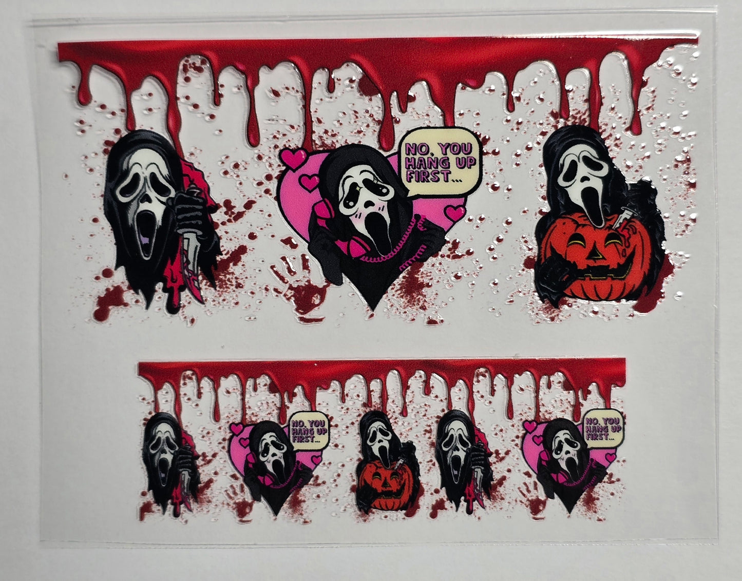 Mini Tumbler Keychain UV/DTF Wraps - Horror - Scream - Multiple Designs Available