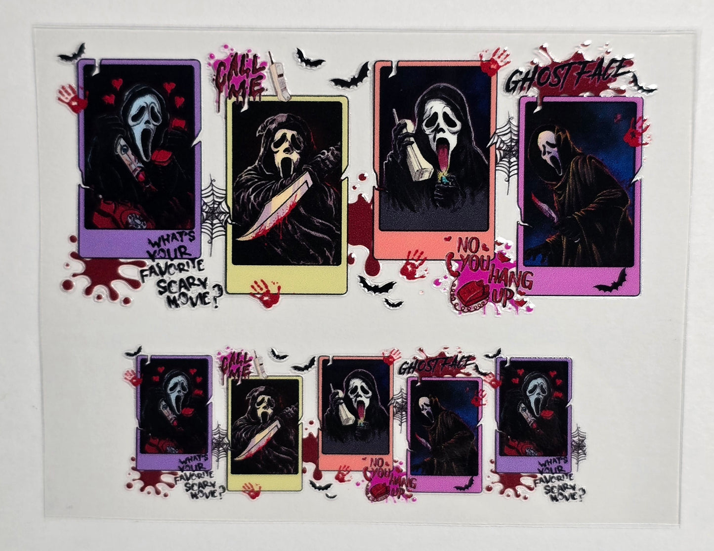 Mini Tumbler Keychain UV/DTF Wraps - Horror - Scream - Multiple Designs Available