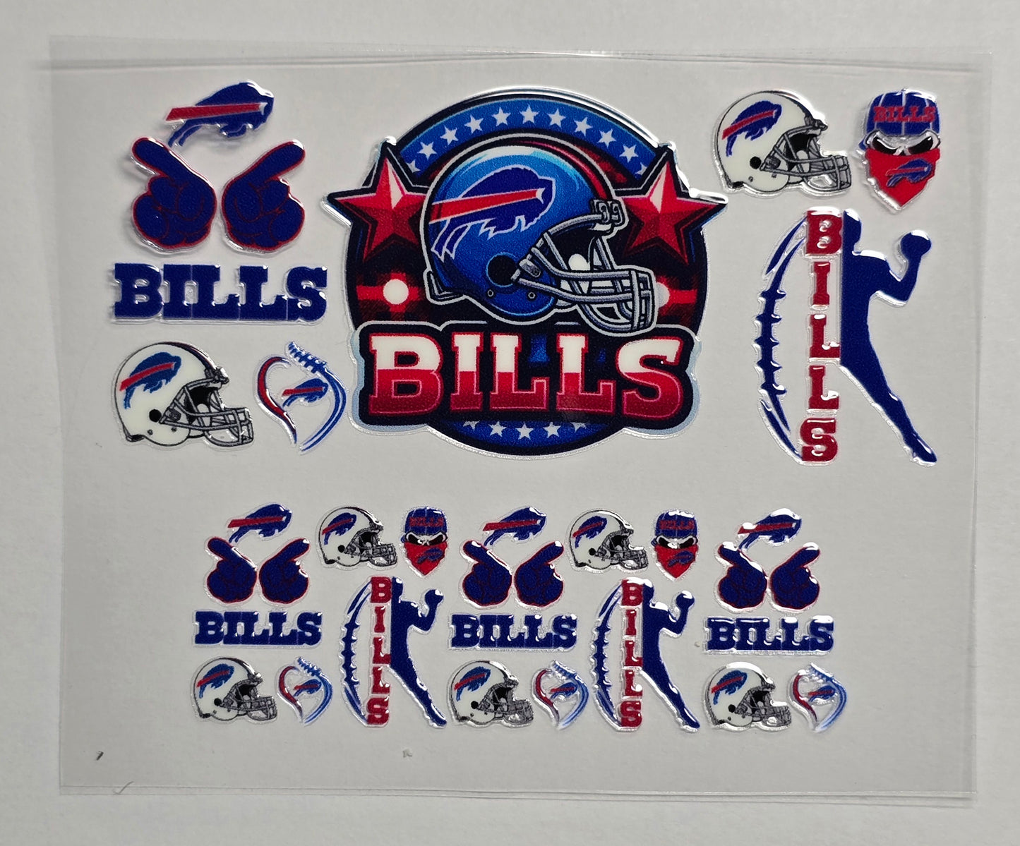Mini Tumbler Keychain UV/DTF Wraps - Football - Buffalo - Multiple Designs Available