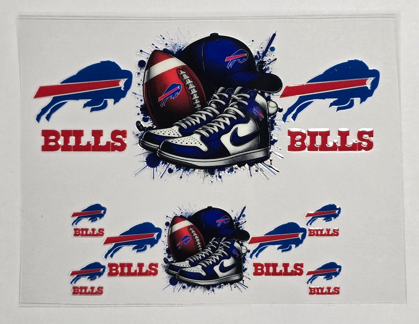 Mini Tumbler Keychain UV/DTF Wraps - Football - Buffalo - Multiple Designs Available