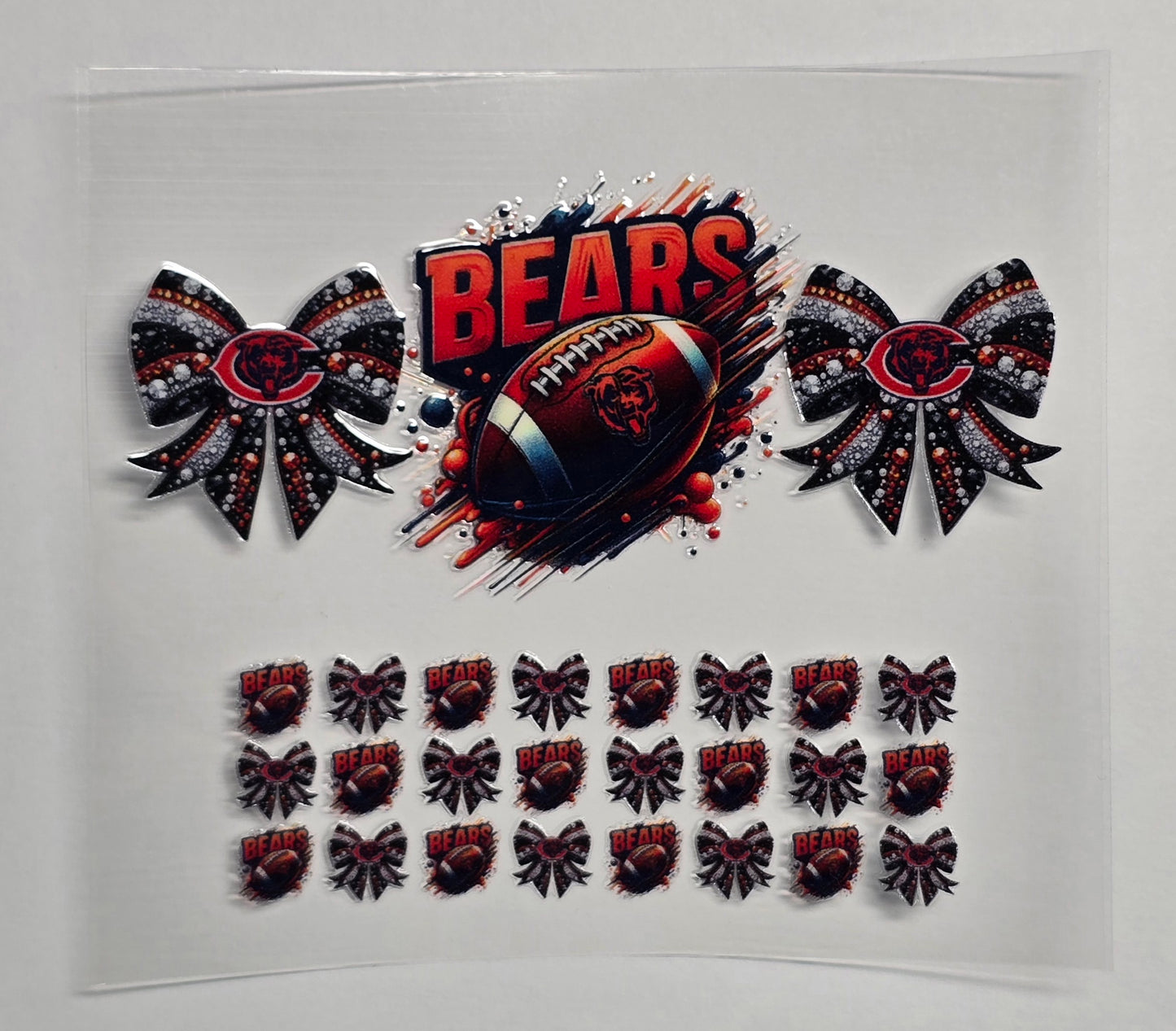 Mini Tumbler Keychain UV/DTF Wraps - Football - Chicago - Multiple Designs Available