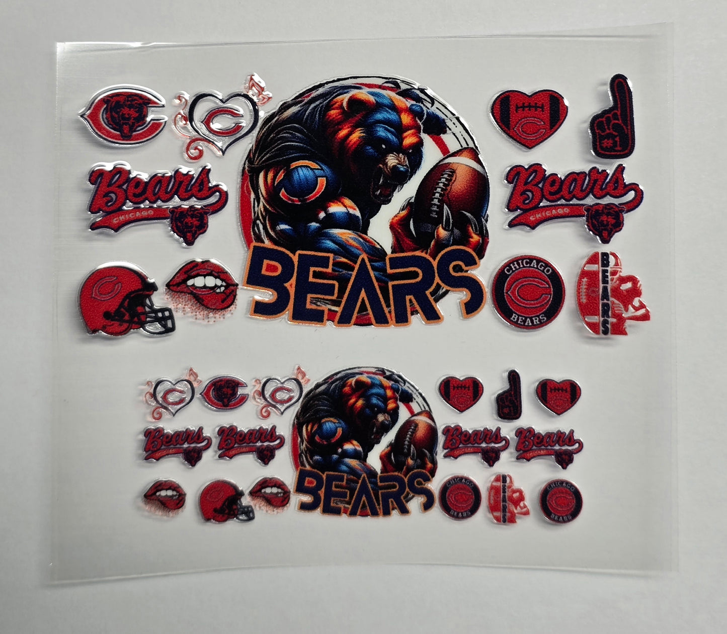 Mini Tumbler Keychain UV/DTF Wraps - Football - Chicago - Multiple Designs Available