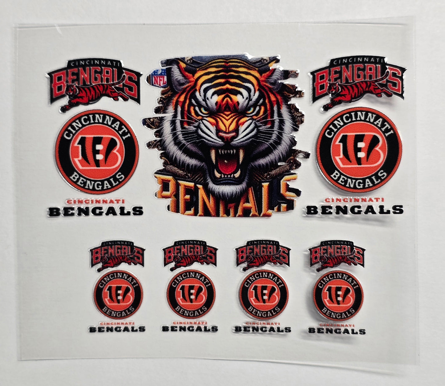 Mini Tumbler Keychain UV/DTF Wraps - Football - Cincinnati - Multiple Designs Available