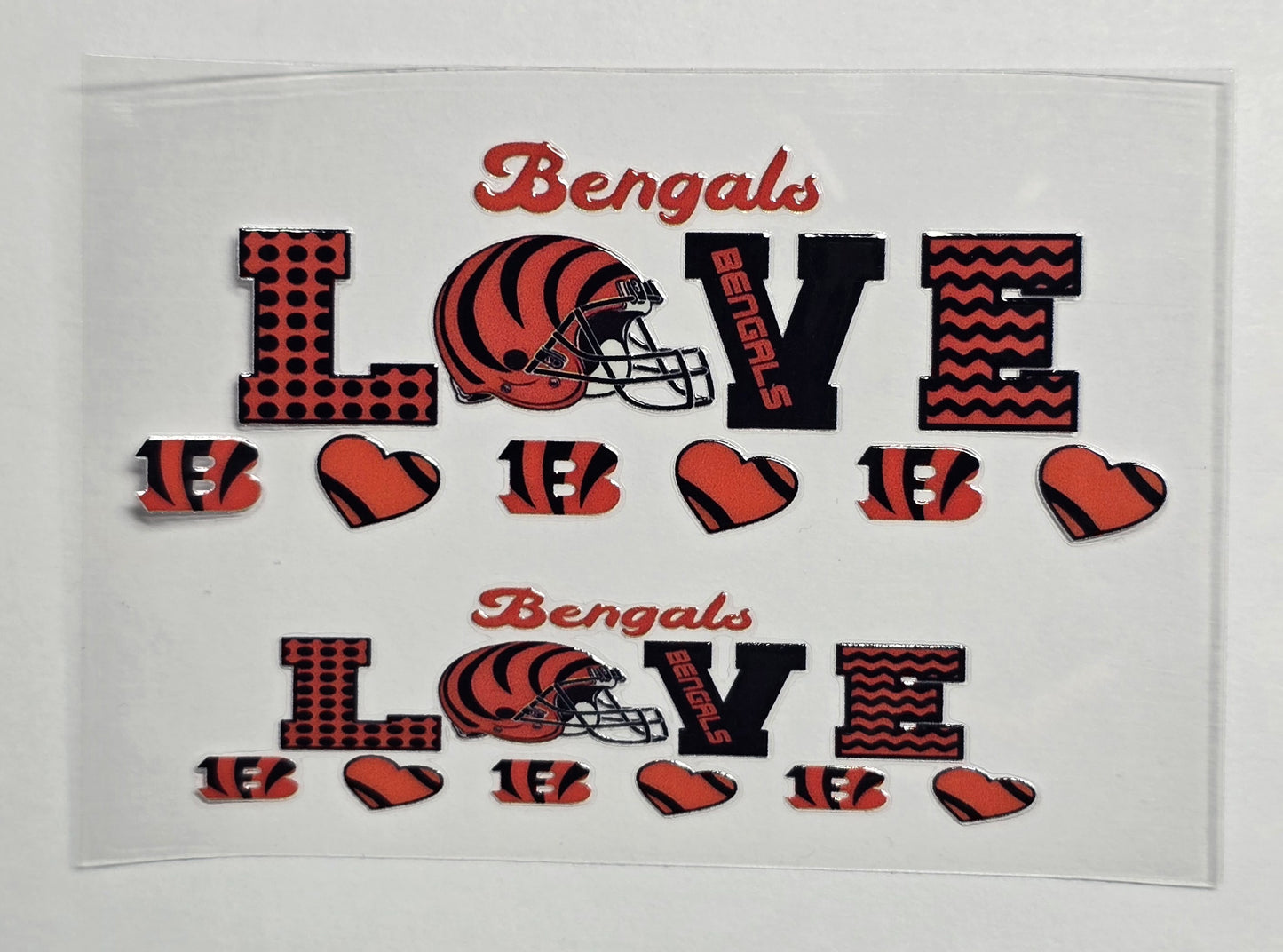 Mini Tumbler Keychain UV/DTF Wraps - Football - Cincinnati - Multiple Designs Available