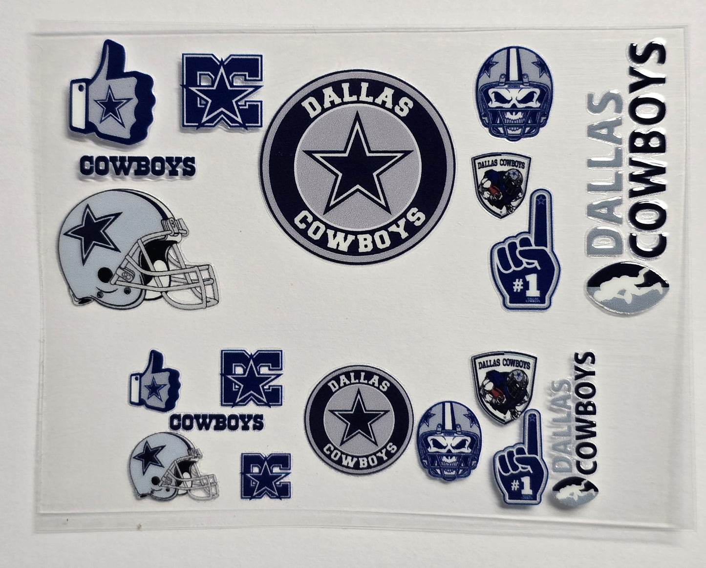 Mini Tumbler Keychain UV/DTF Wraps - Football - Dallas - Multiple Designs Available