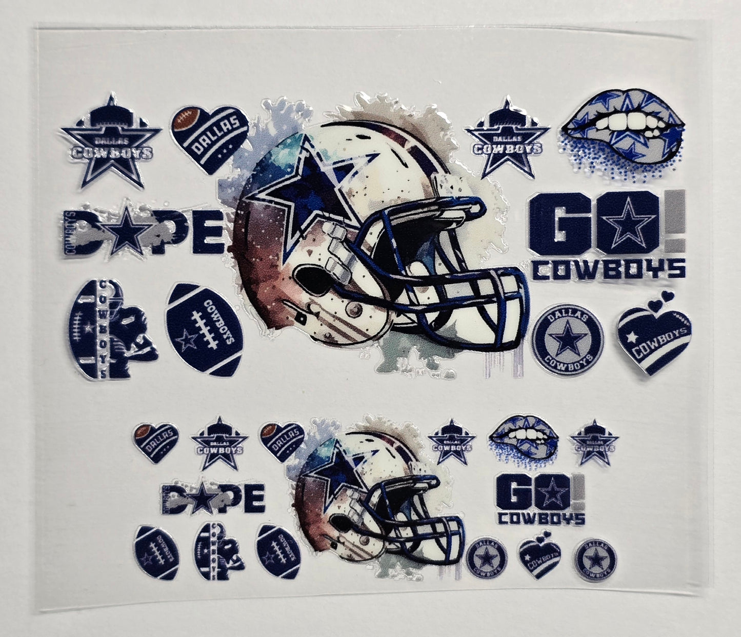 Mini Tumbler Keychain UV/DTF Wraps - Football - Dallas - Multiple Designs Available