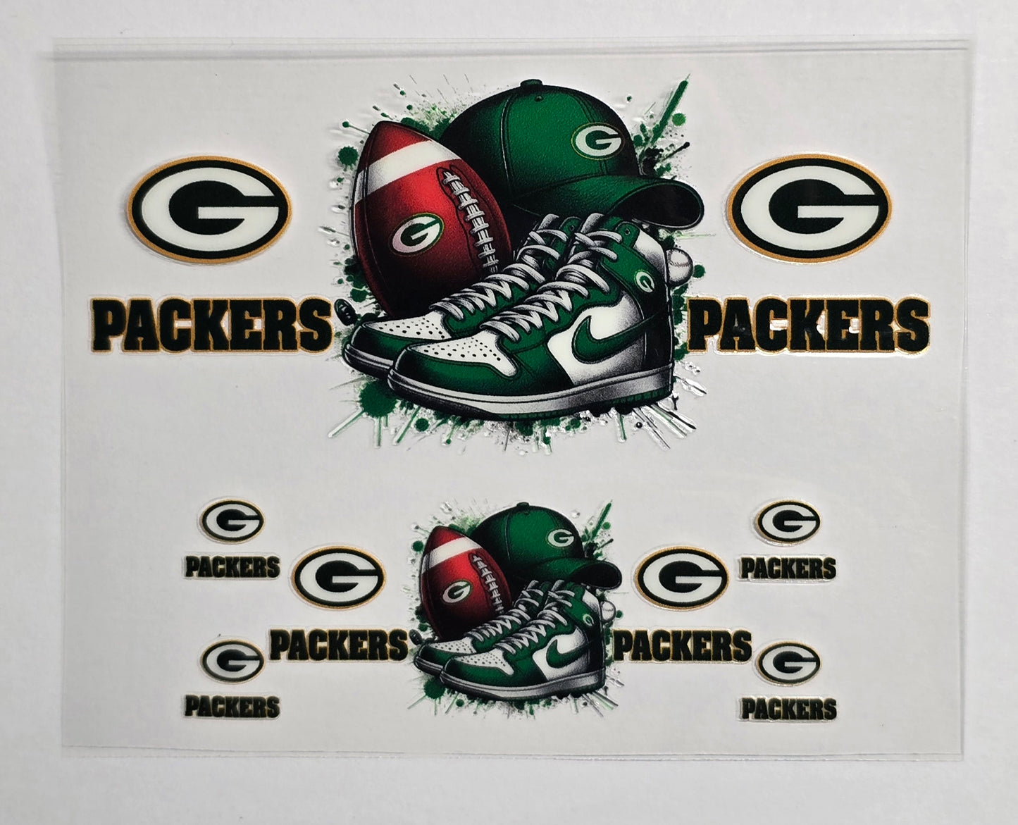 Mini Tumbler Keychain UV/DTF Wraps - Football - Green Bay - Multiple Designs Available