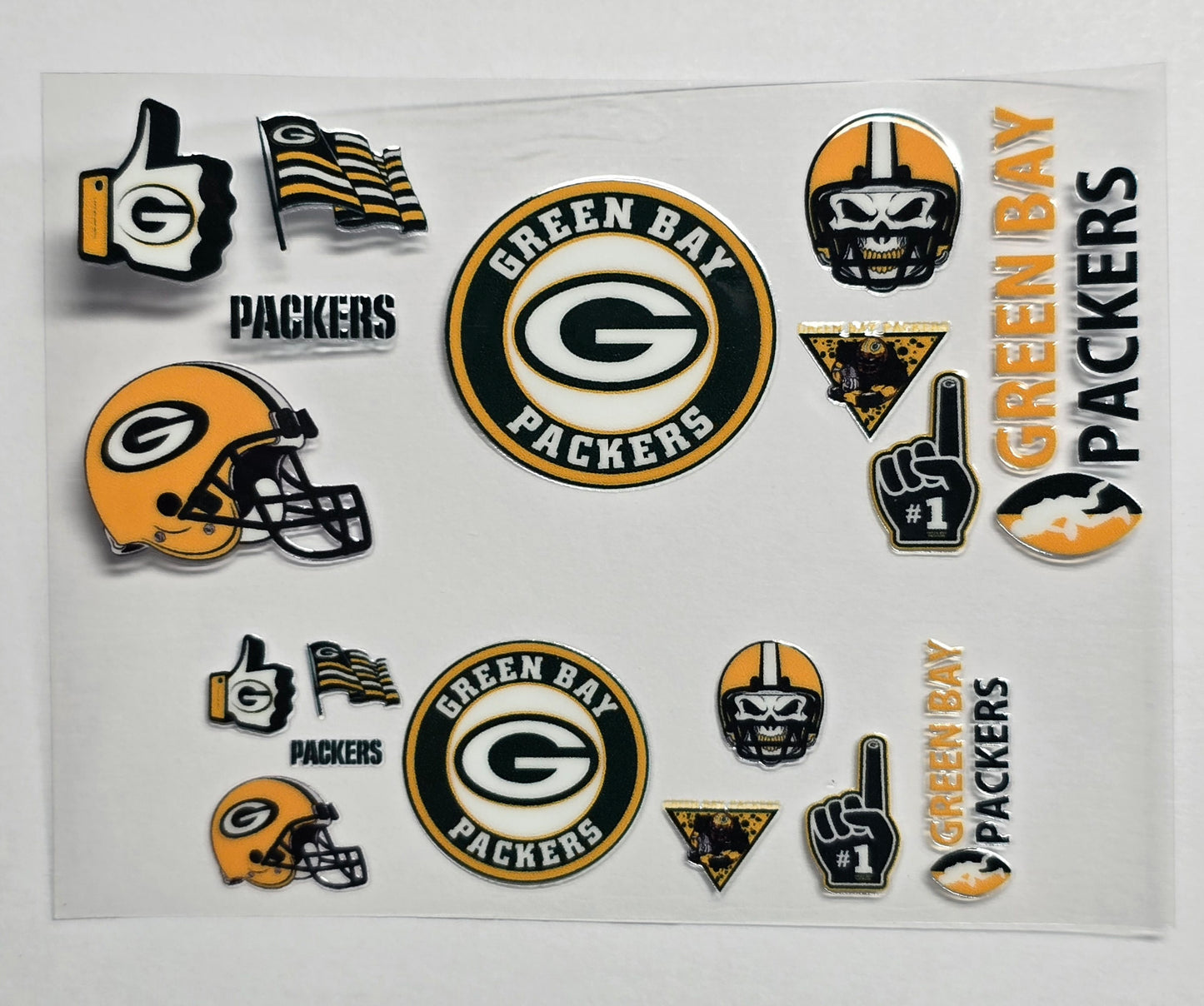 Mini Tumbler Keychain UV/DTF Wraps - Football - Green Bay - Multiple Designs Available