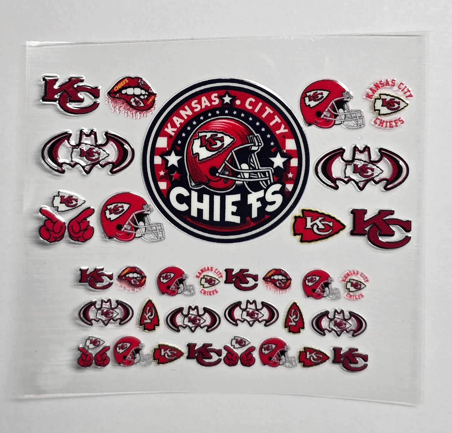 Mini Tumbler Keychain UV/DTF Wraps - Football - Kansas City - Multiple Designs Available