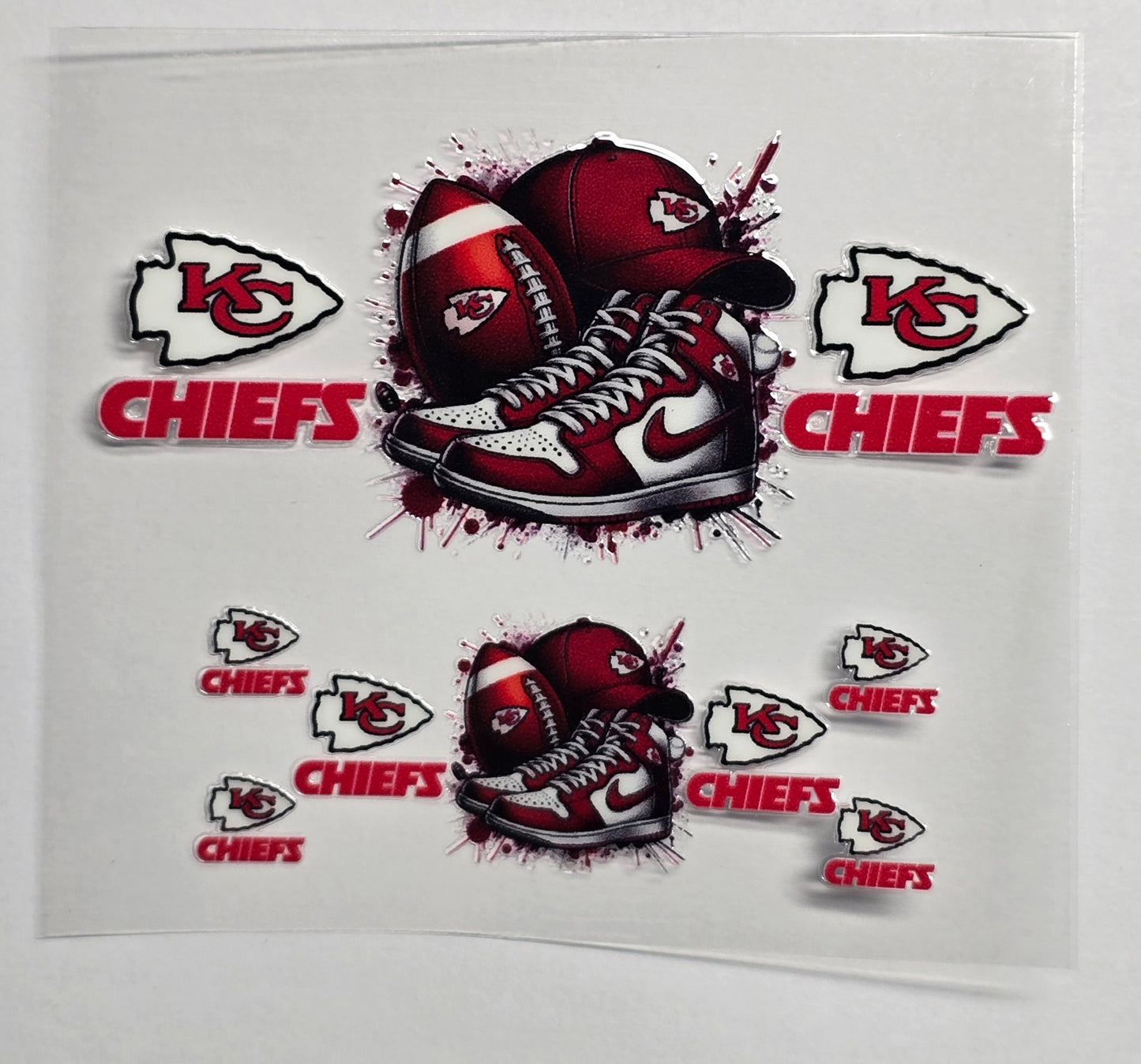 Mini Tumbler Keychain UV/DTF Wraps - Football - Kansas City - Multiple Designs Available