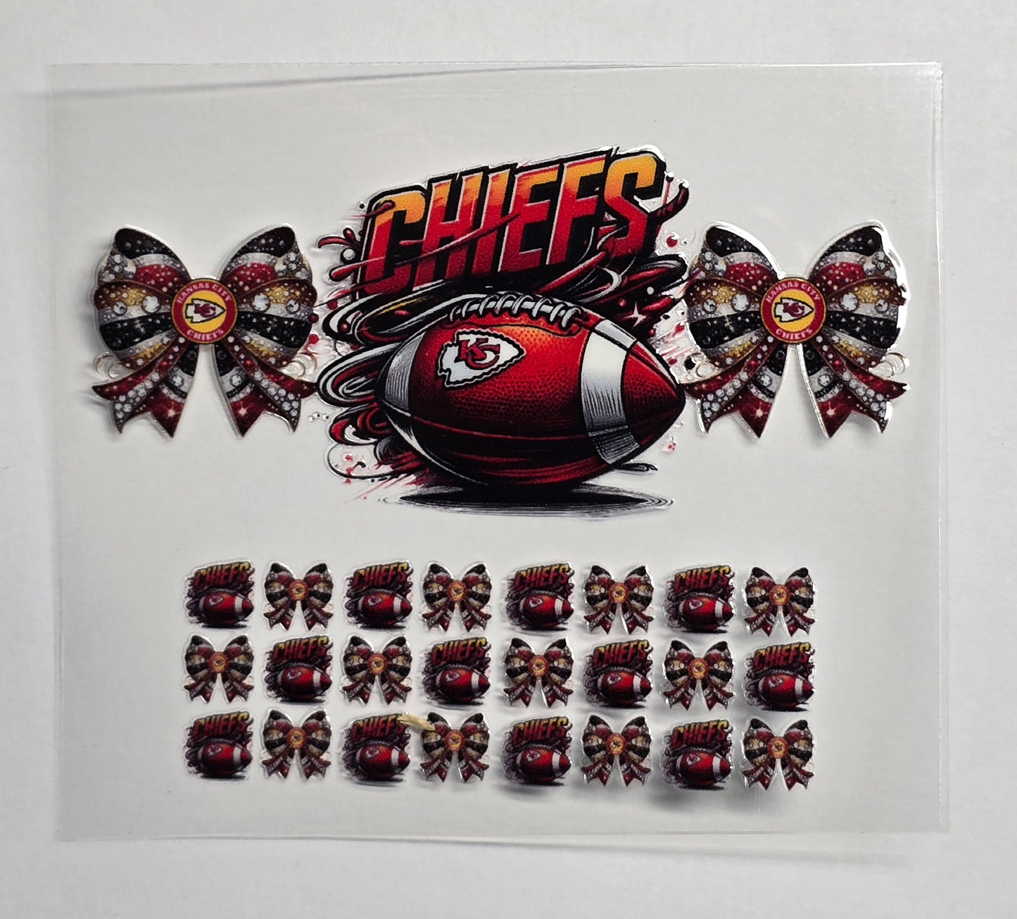 Mini Tumbler Keychain UV/DTF Wraps - Football - Kansas City - Multiple Designs Available