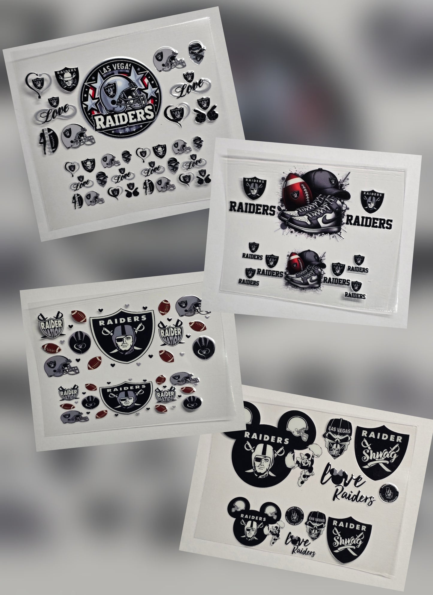 Mini Tumbler Keychain UV/DTF Wraps - Football - Las Vegas - Multiple Designs Available