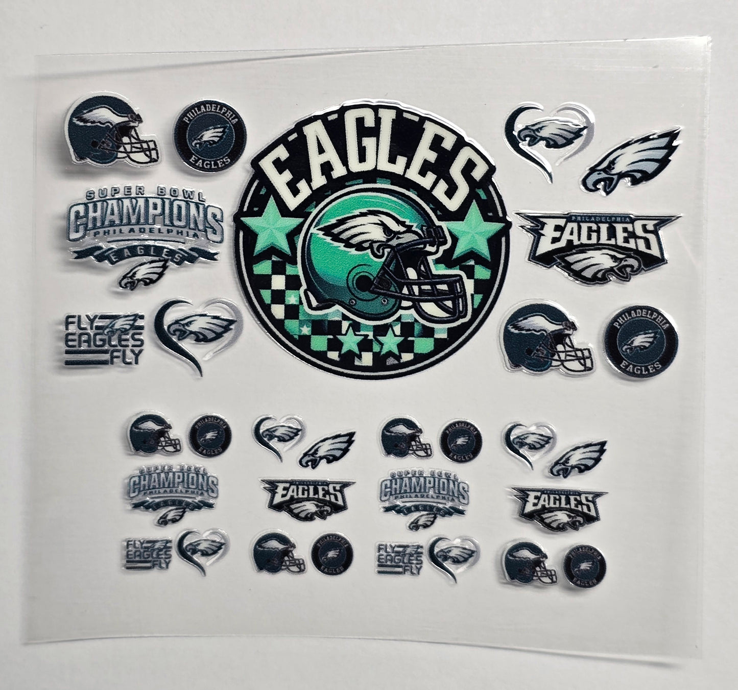 Mini Tumbler Keychain UV/DTF Wraps - Football - Philadelphia - Multiple Designs Available