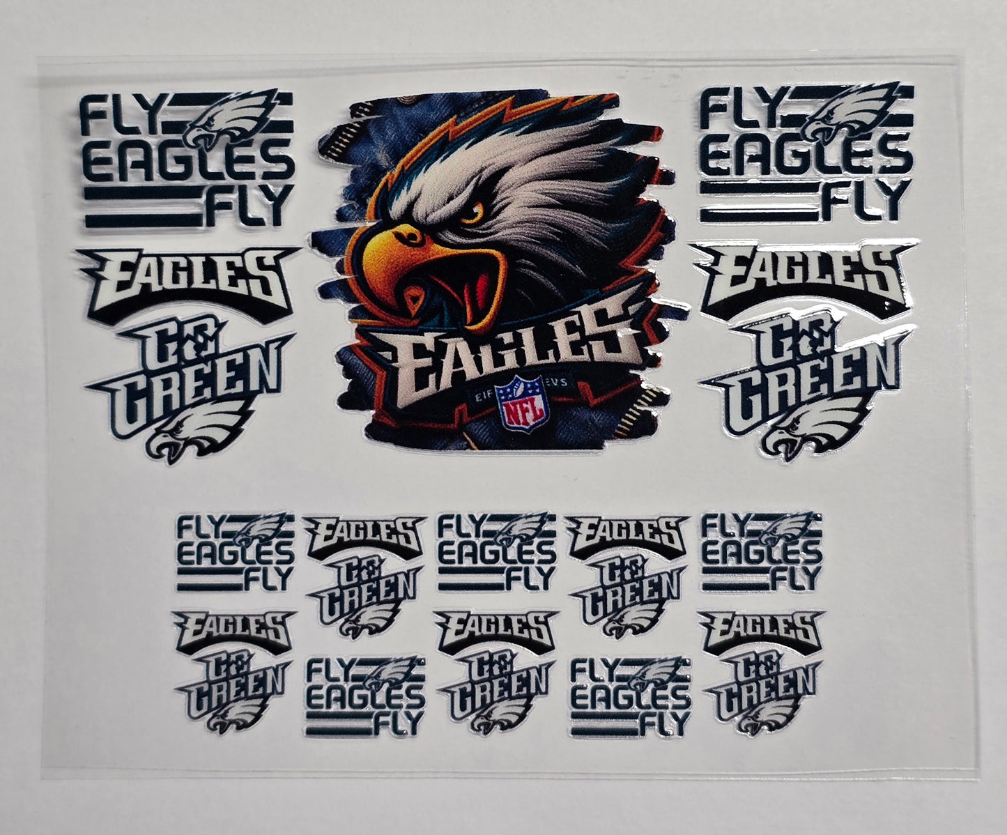 Mini Tumbler Keychain UV/DTF Wraps - Football - Philadelphia - Multiple Designs Available