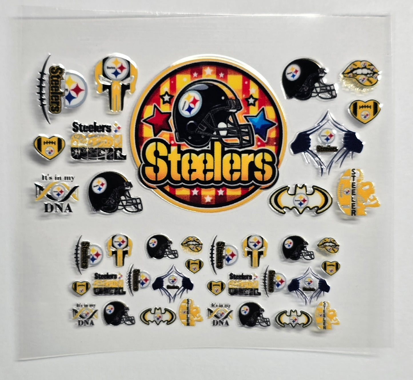 Mini Tumbler Keychain UV/DTF Wraps - Football - Pittsburgh - Multiple Designs Available