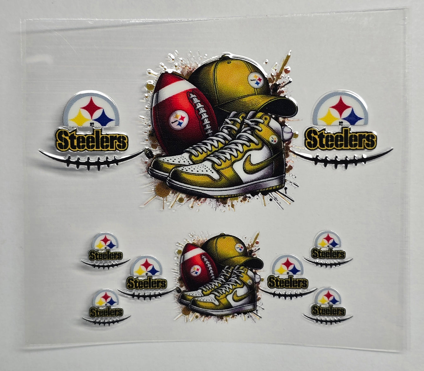 Mini Tumbler Keychain UV/DTF Wraps - Football - Pittsburgh - Multiple Designs Available