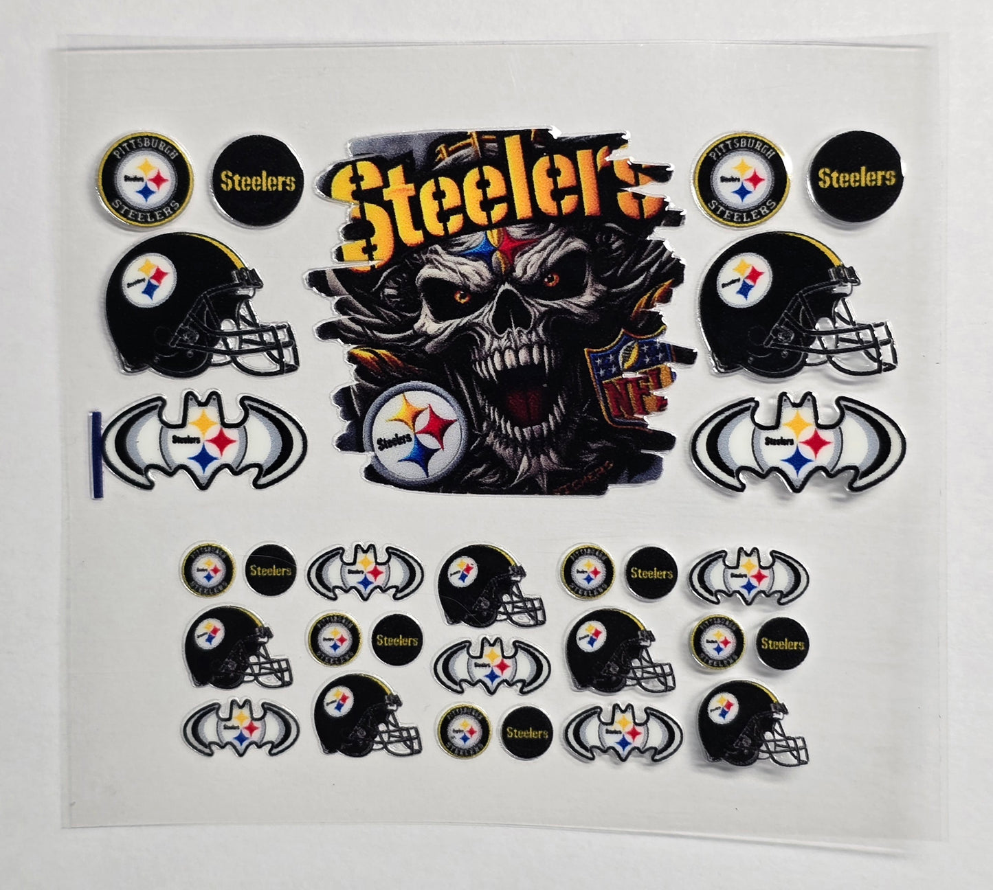 Mini Tumbler Keychain UV/DTF Wraps - Football - Pittsburgh - Multiple Designs Available