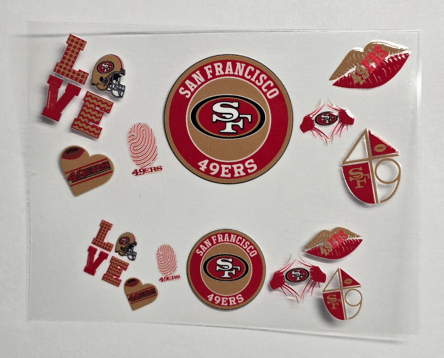 Mini Tumbler Keychain UV/DTF Wraps - Football - San Francisco - Multiple Designs Available