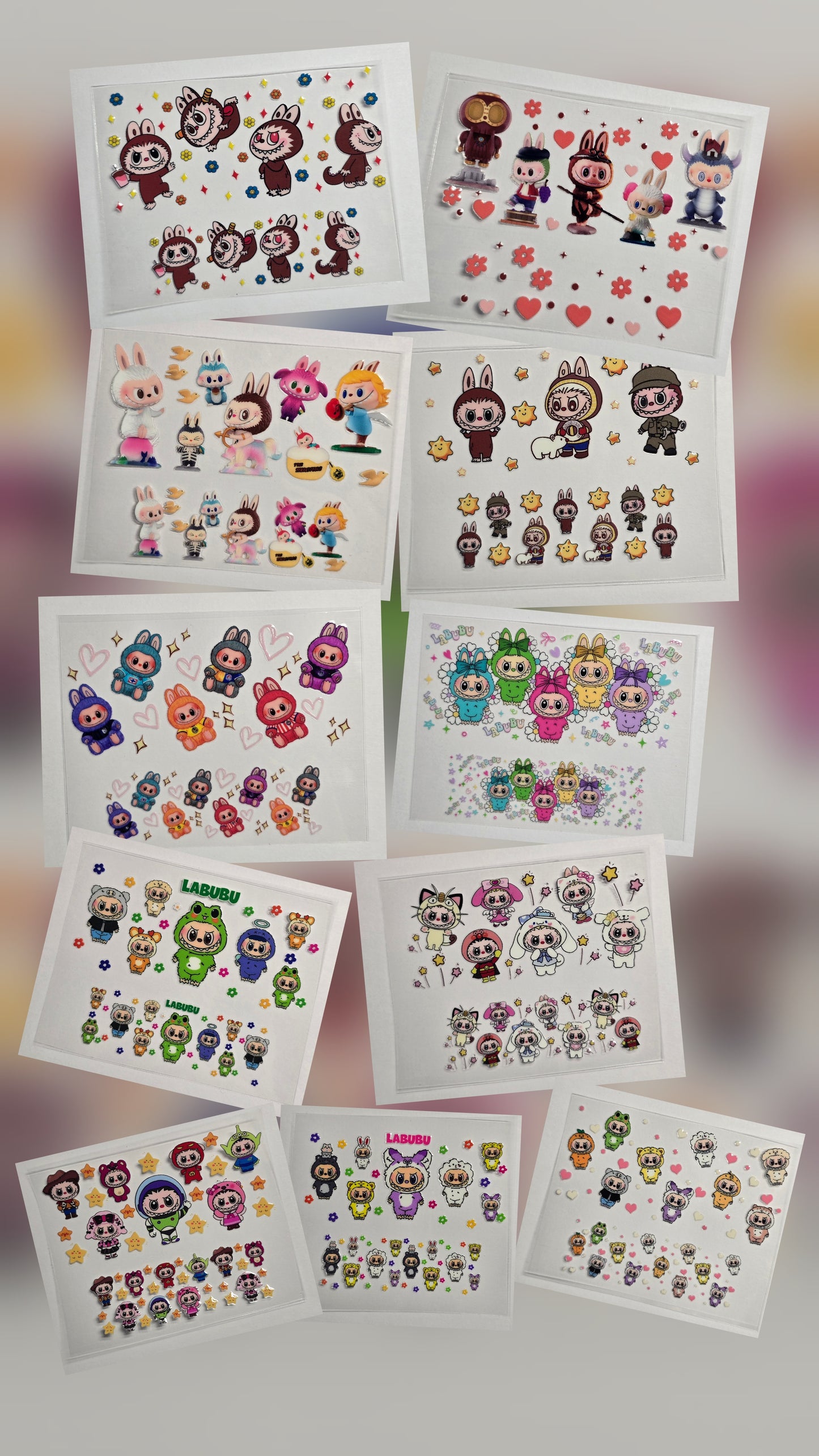Mini Tumbler Keychain UV/DTF Wraps - Labubu - Multiple Designs Available