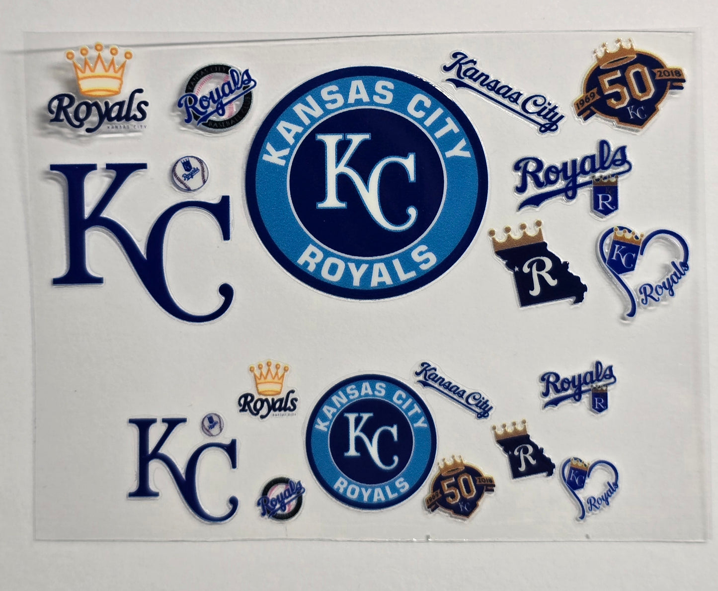 Mini Tumbler Keychain UV/DTF Wraps - Baseball - Kansas City