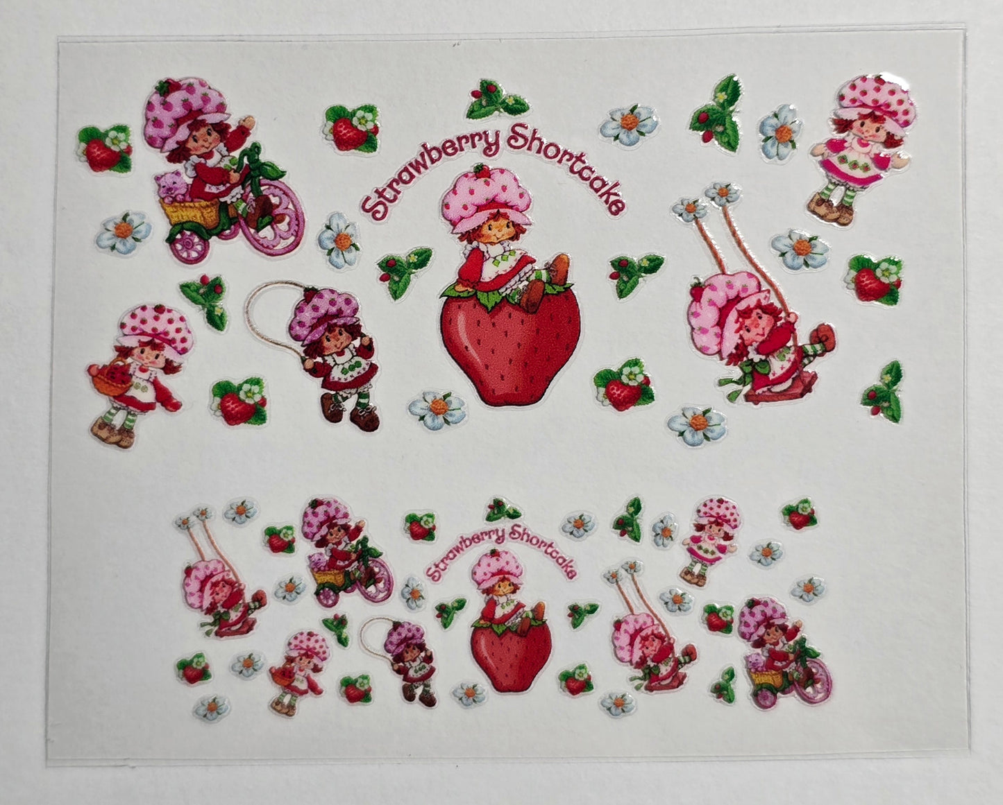 Mini Tumbler Keychain UV/DTF Wraps - Strawberry Shortcake - Multiple Designs Available