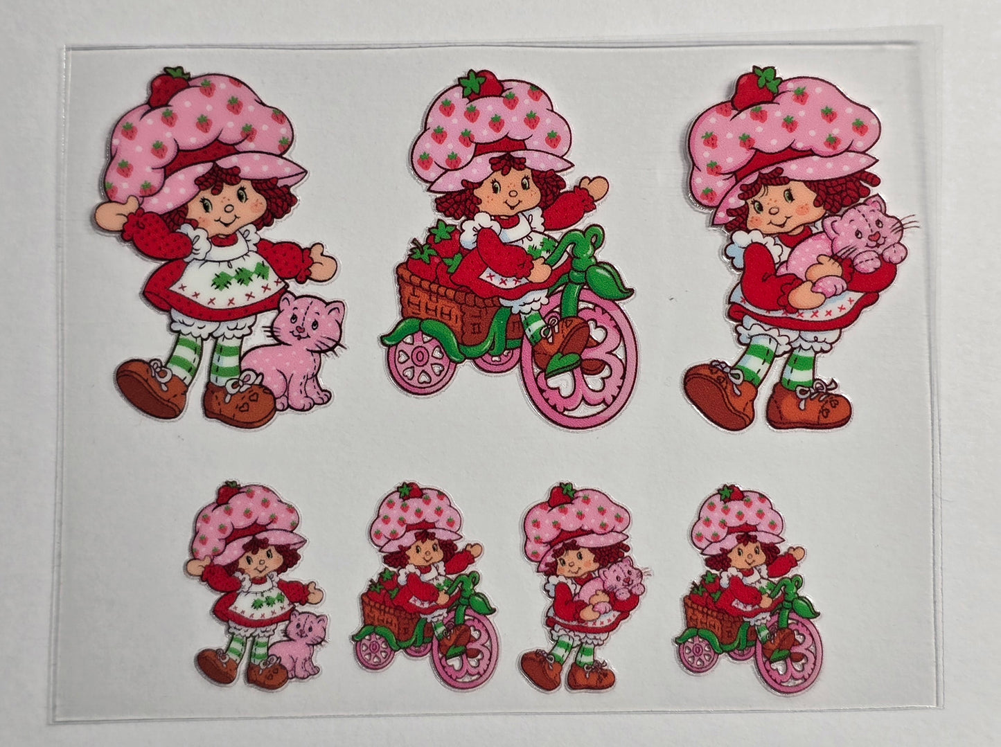 Mini Tumbler Keychain UV/DTF Wraps - Strawberry Shortcake - Multiple Designs Available
