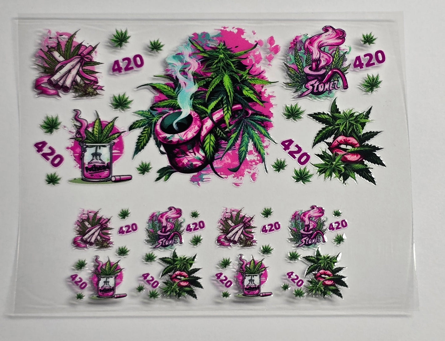 Mini Tumbler Keychain UV/DTF Wraps - 420 - Multiple Designs Available