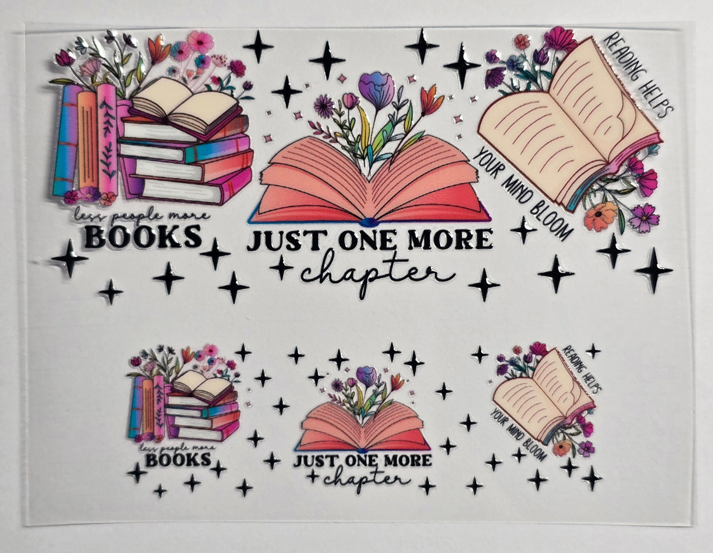 Mini Tumbler Keychain UV/DTF Wraps - Books 2 - Multiple Designs Available