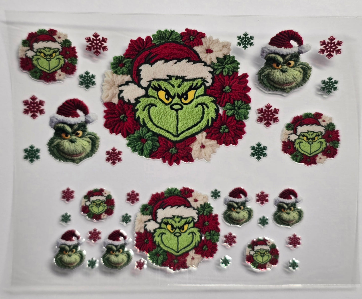 Mini Tumbler Keychain UV/DTF Wraps - Green Guy / Mean One 3 - Multiple Designs Available